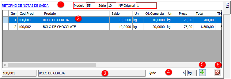 Nota de Entrada em Formulário Próprio - referenciar itens.